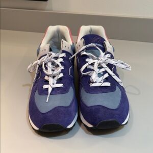 New Balance Purple and Light Blue Suede Sneakers with White Accents
Never Worn